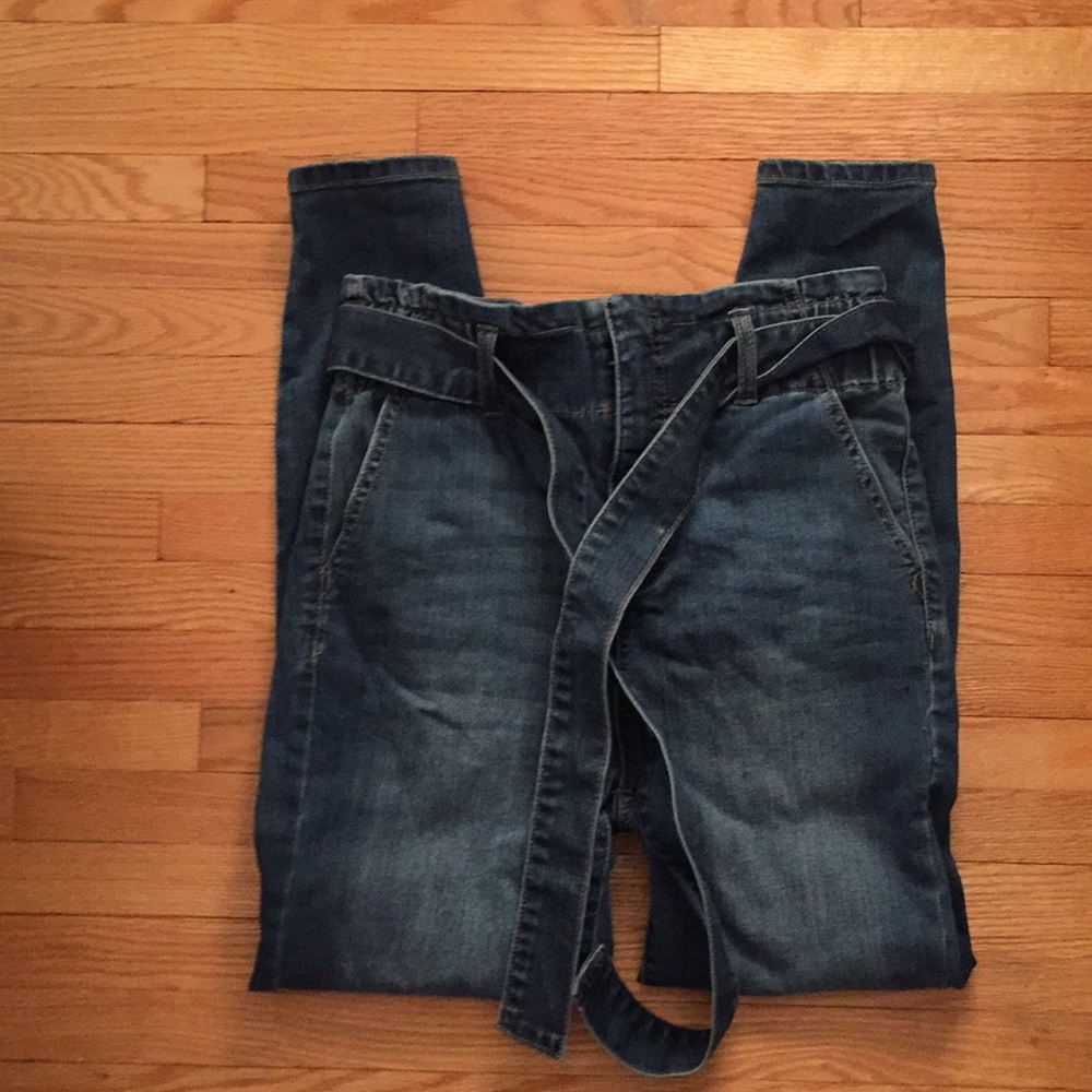 Dynamite denim belted jeans